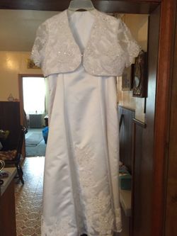 Girls plus size communion dress