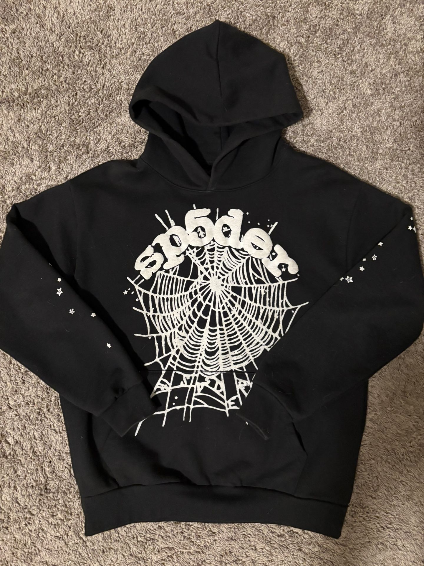 black sp5der hoodie