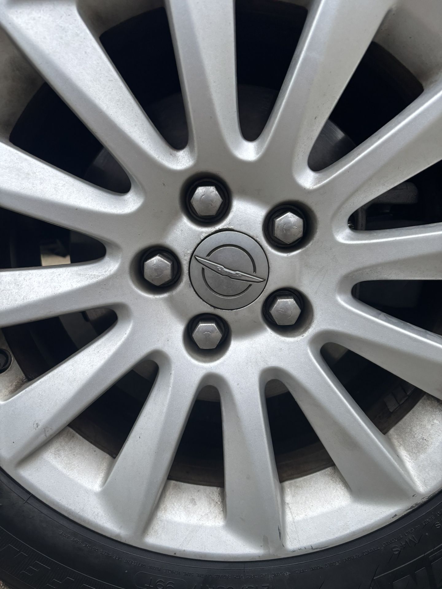 All 4, 17 Inch Chrysler Rims 