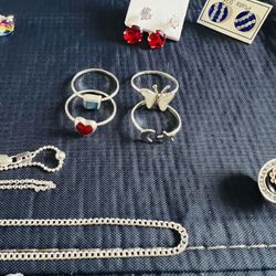 Anillos De Plata  De Medio Dedo 