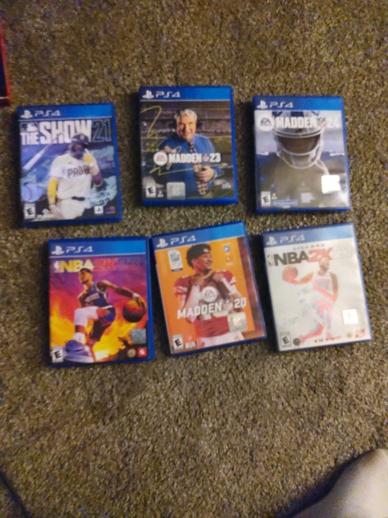 Bulk Of 6 PS4 Sports GAMES FOR SALE