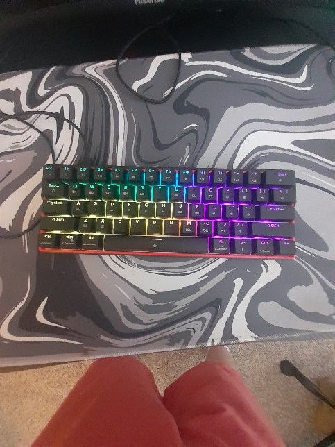 Pro Gaming Keyboard And Mouse With Professional Mousepad.