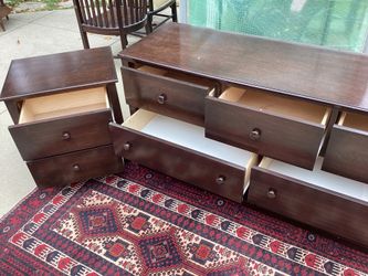 Bedroom dresser and nightstand
