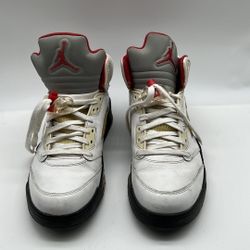Nike Air Jordan Retro 5 Fire Red 2012 Size 8.5 Authentic Vintage Used Jordans