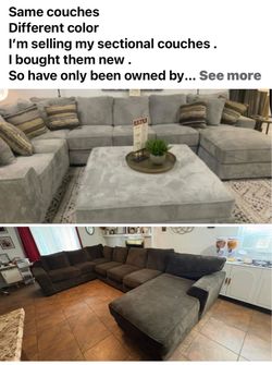 I bought me leather ones . That’s the only resin why I’m selling them . They are feathered couches from Mors .