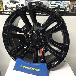 22" Denali reps with tires