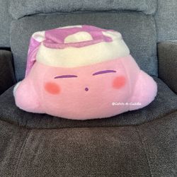 BRAND NEW Lying Kirby Plush Purple Sleeping Hat 16" 