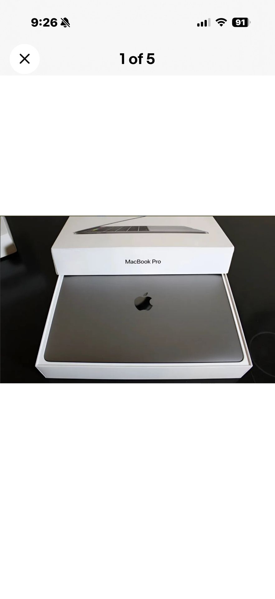 Apple Macbook Pro A1989 13.3" Core 17 2TB 16gb RAM Silver with Touchbar