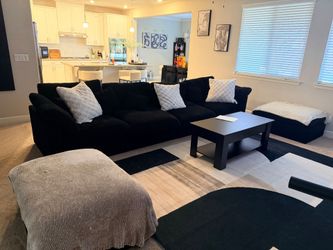 6 piece Chenille Sectional Couch
