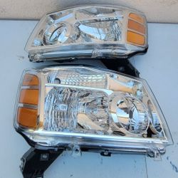 04-15 Nissan Titan 05-07 Armada Headlights Luces Micas Calaveras Faros Faroles Focos Headlamps 