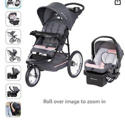Brand New Infant Car Seat, Base & Jogging Stroller