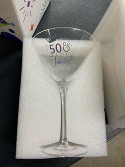 Martini glass for 50 new