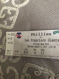 Phillies tickets August 1, 2019 game