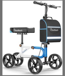 BlessReach Knee Scooter Walker with Basket