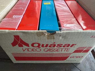 Vintage quasar video cassette (4 vc 120, 1 vc 100)