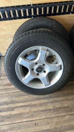 Wheels and tires off a Nissan NV200
