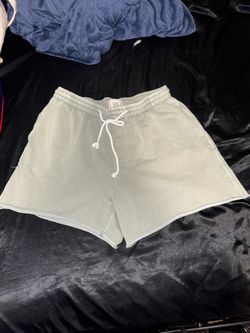 BDG Light Green Drawstring Sweat Shorts