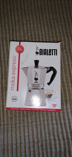 New Bialetti moka express coffee espresso cappuccino caffe latte maker 6 cups