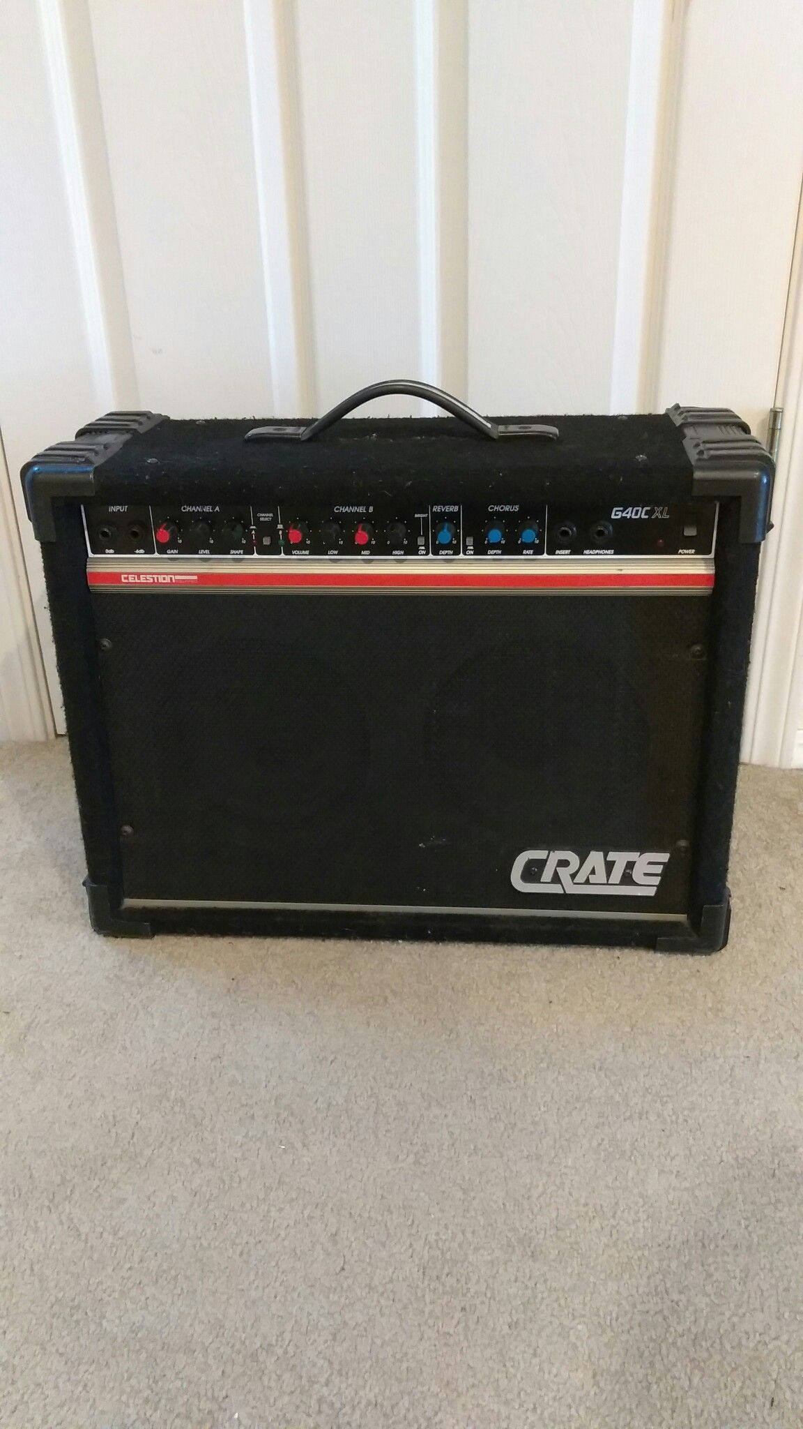 CRATE USA Made G40C-XL 40-Watt Stereo Guitar Amp w/Spring Reverb & Chorus