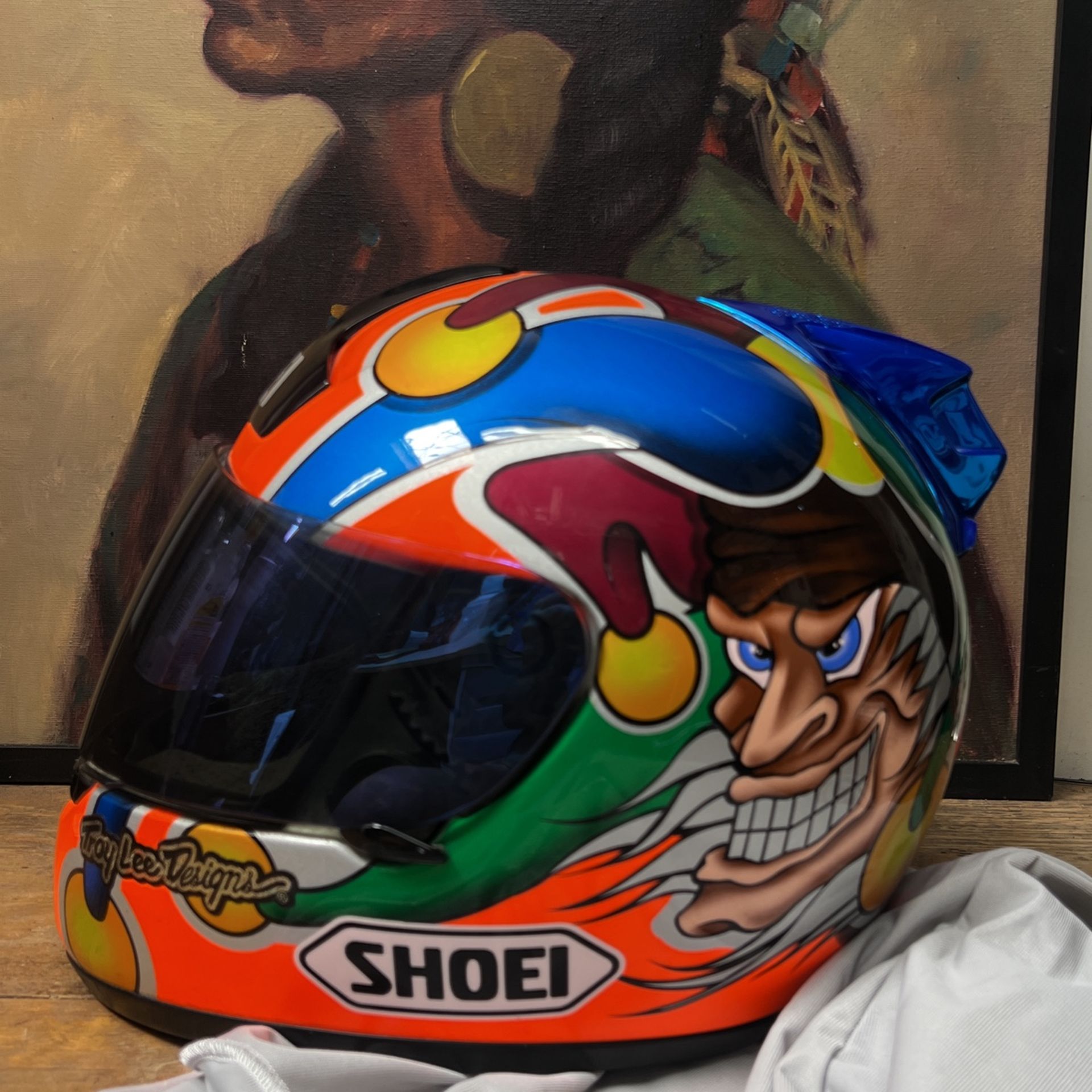 Shoei RF-600 Full-Face M Motorcycle Helmet Pascal Picotte Gold Metallic Visor