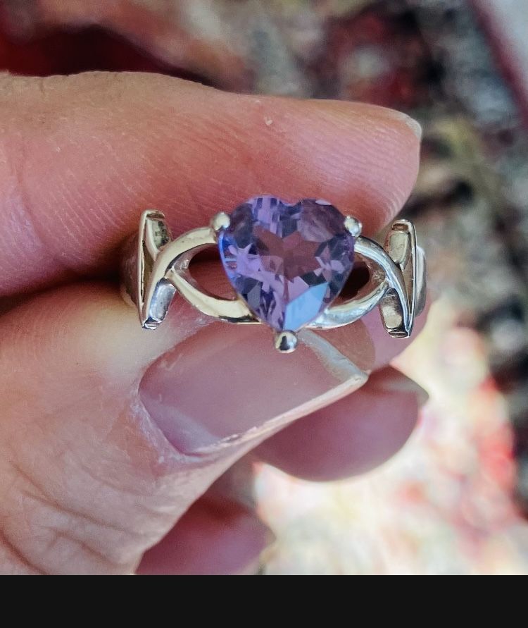 Sterling Silver Amethyst Ring