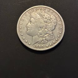 1890 O Morgan Silver Dollar