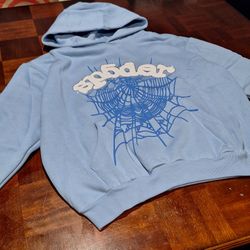 Sp5der Hoodie "Sky Blue"