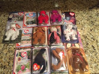 Assorted McDonalds beanie babies promotions