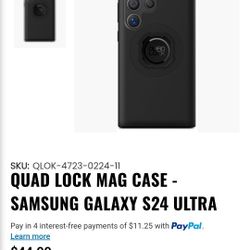 Galaxy S24 Ultra Quadlock Case Only 30$ 