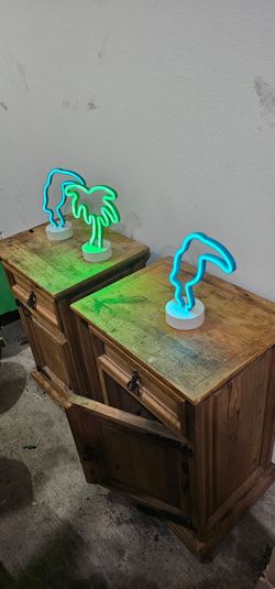Night stands with rechargeable lights