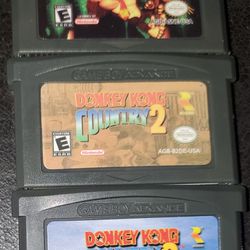 Donkey Kong Country 1, 2, 3, Resident Evil, Diddy Kong Racing, Medabots AX, Mother 1+2, 3, 3 Castlevania Games GBA  Game Cartridge