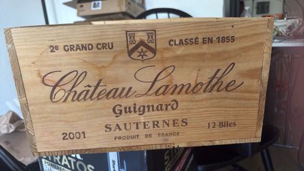 Grand cru wooden box