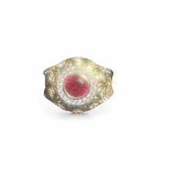 10K Gold Red Ruby Ring