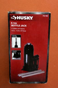 Husky 6-Ton Hydraulic Bottle Car Jack(Brand New)
