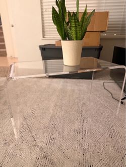 Acrylic coffee table