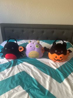 3 Squishmallow baskets