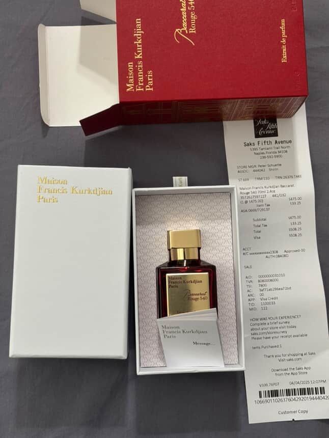 Maison Francis Kurkdjian Baccarat Rouge 540 2.4 Oz Unisex Extrait de Parfum