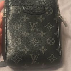 Authentic Louis Vuitton Monogram Eclipse Outdoor Sling Bag 