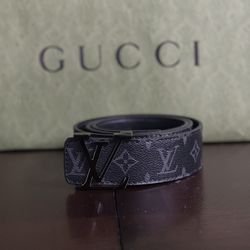Louis Vuitton Matte Black Belt