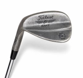50 Degree (08F): Titleist Vokey SM7 Black Raw Wedge – Left Handed – Golf Pride Grip