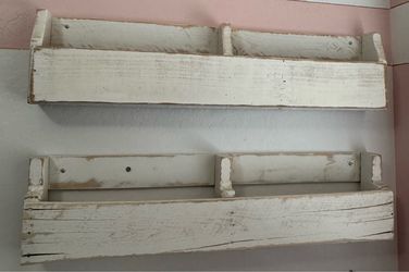 Rustic pallet shelves (set of 3)
