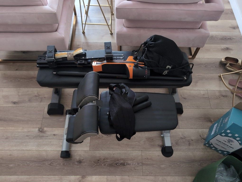 Max Pro Elite Bundle Full Body Exercise Machine And Hyperextension Bench