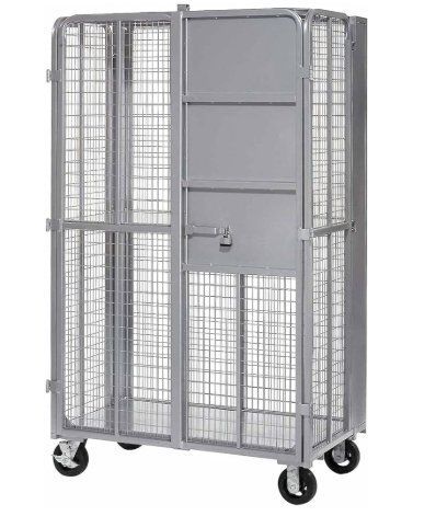 Global Industrial Folding Security Truck, 2000 Lb. Capacity, 44-1/2"W x 27"D x 76"H