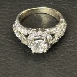 Elegant 14K White Gold Diamond Ring - Appraised at $7,535 - For Sale $6,995