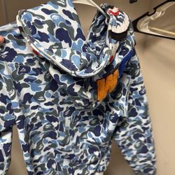 BAPE blue Hoodie 
