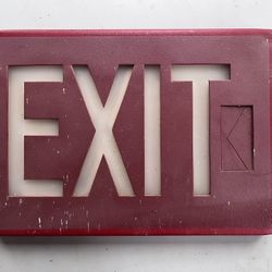 Old Exit Sign, Glows In The Dark 
