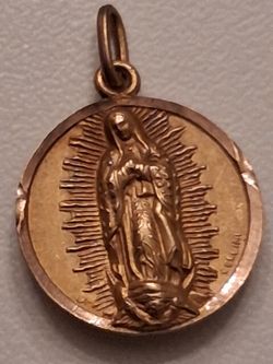 14k Gold Double Sided Pendant