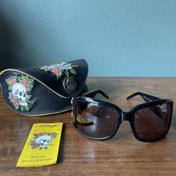 Ed Hardy Skull & Roses Sunglasses