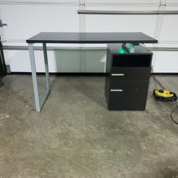 Brand New 48"  Computer Desk With Drawers And LED Lights
