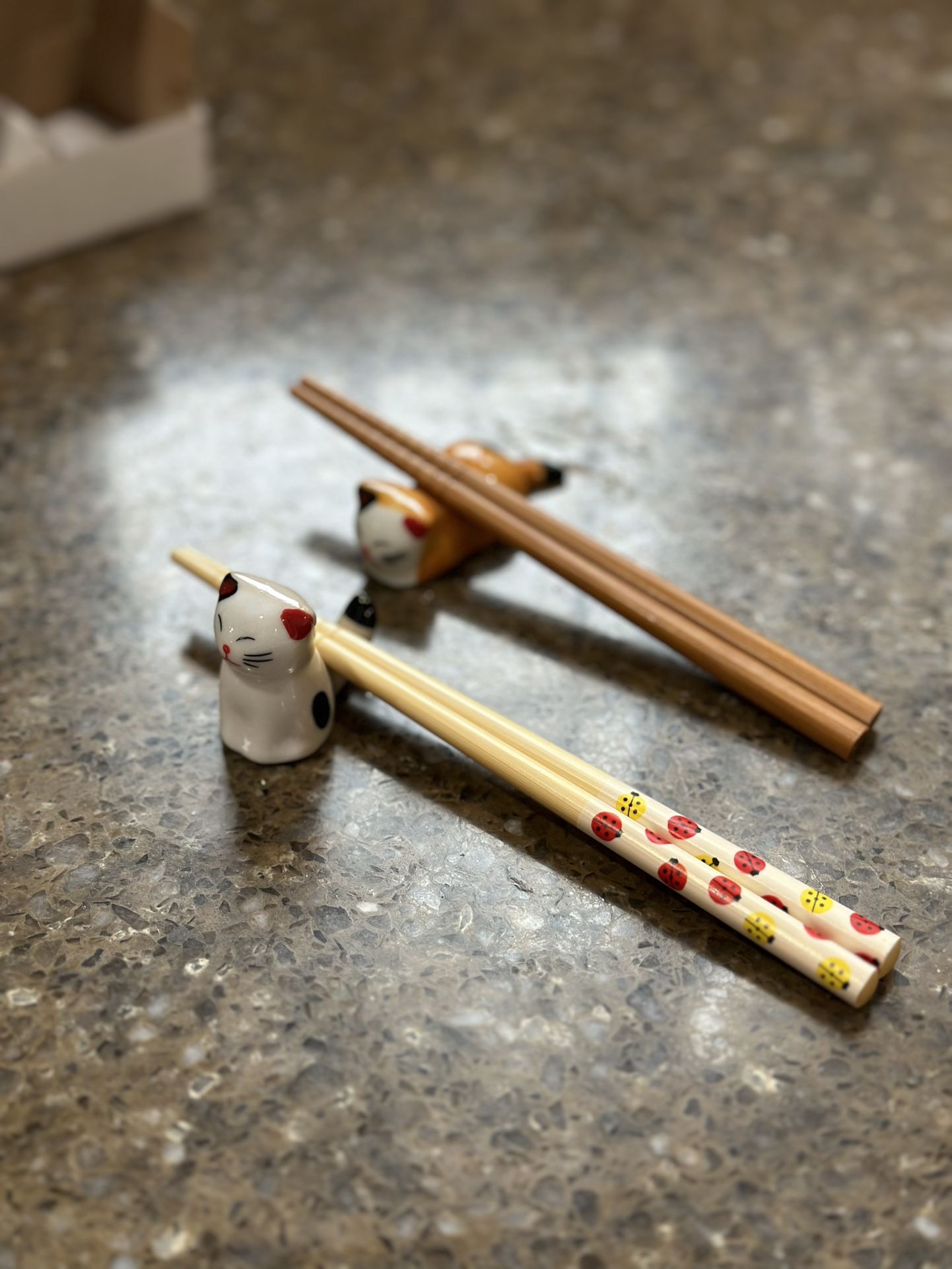 Chopstick Rest Ceramics ( set of 6 kittens)